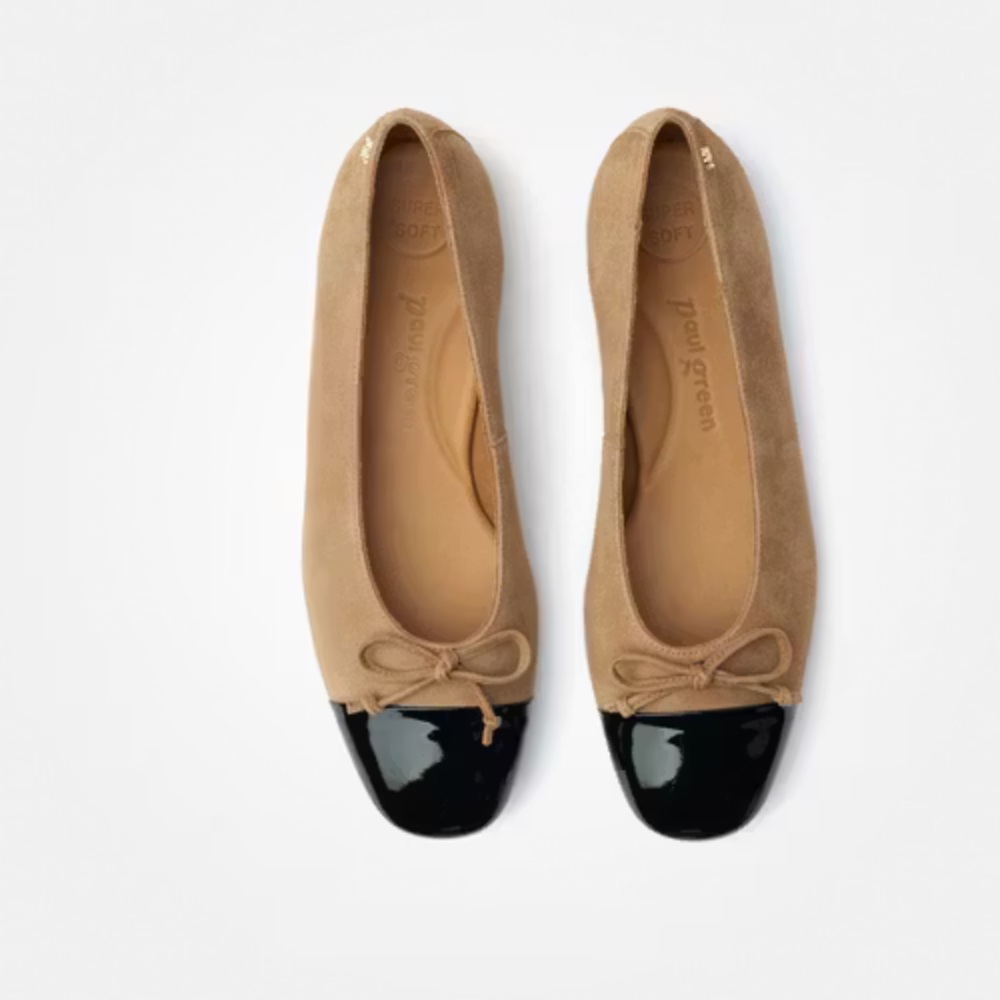 Paul Green ballerinas brown suede/black
patent size UK 6 US 8.5 New - Picture 2 of 16